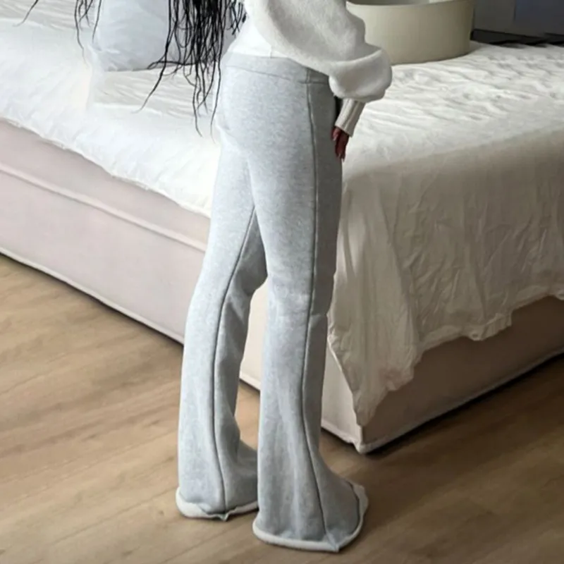 Loose Retro Casual Knit Sweatpants-5