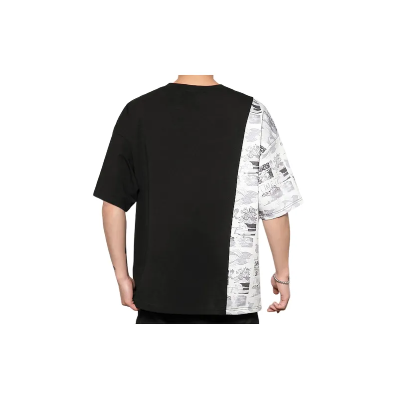 Loose Splicing Large Size T Shirt-1