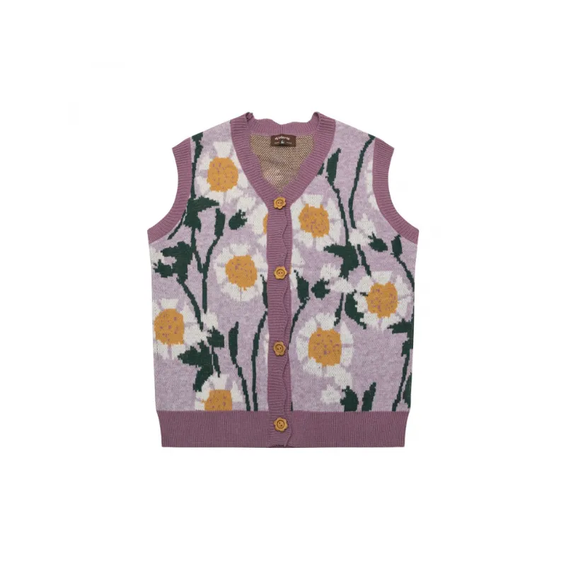 Lazy Loose Style Knitted Vest-0