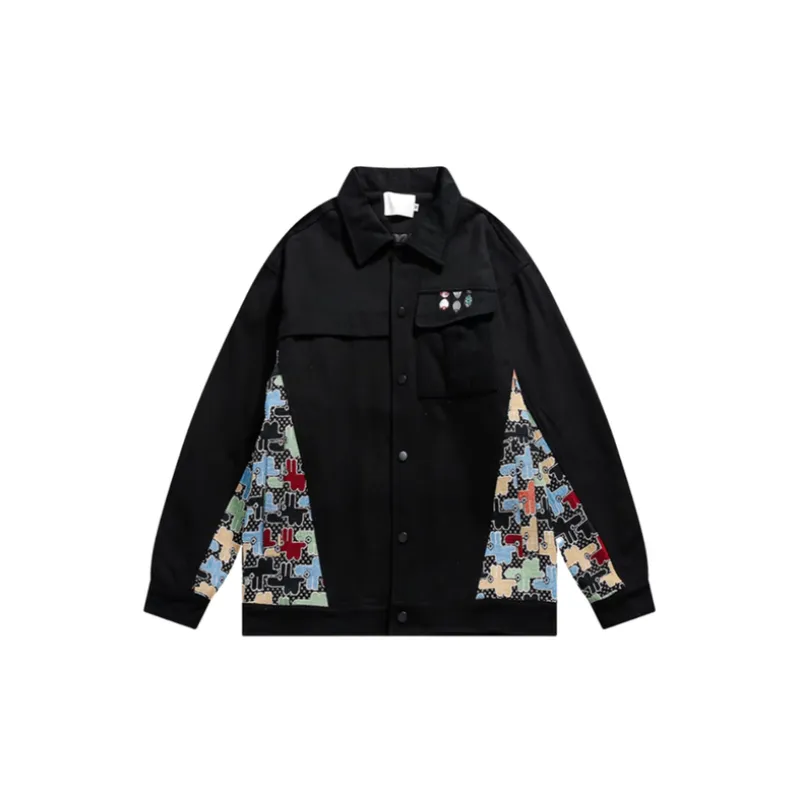 Embroidered Style Street Loose Denim Jacket