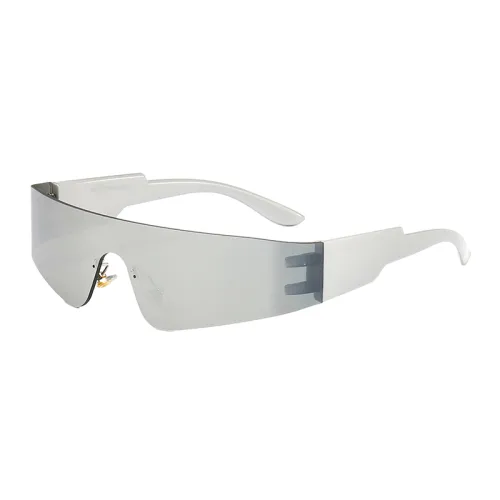 CHANEL Oval Frame Metal Resin Irregular Shape Eyeglass Frames Unisex Gold