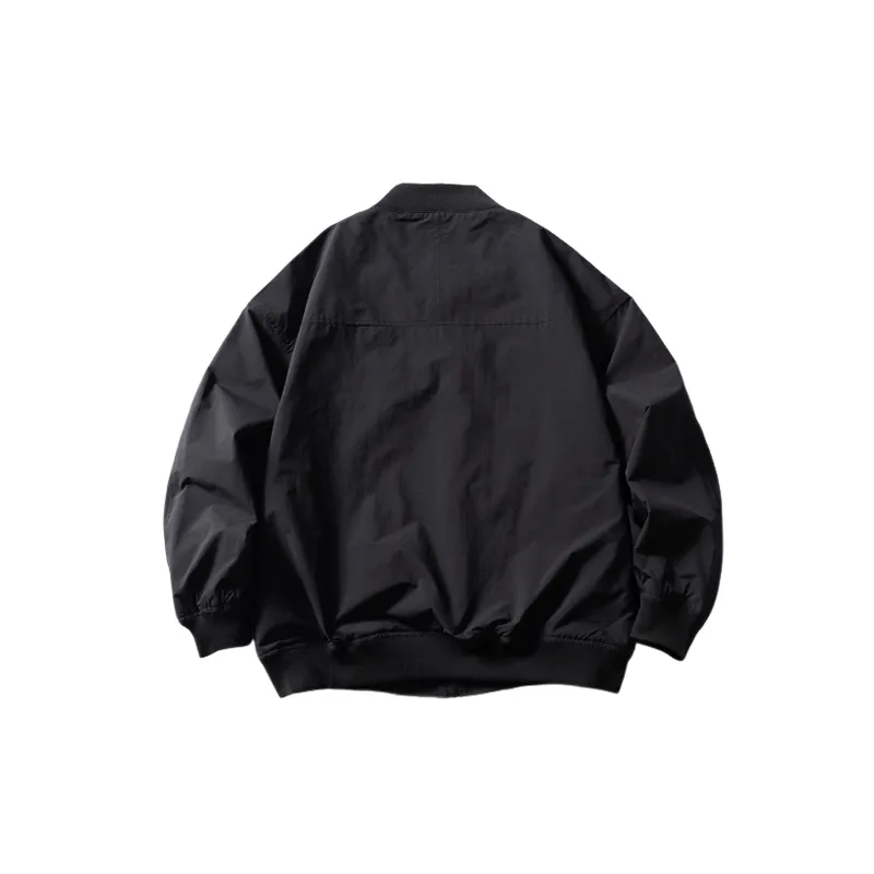 Retro Loose Blended Synthetic Fabrics Jacket-5