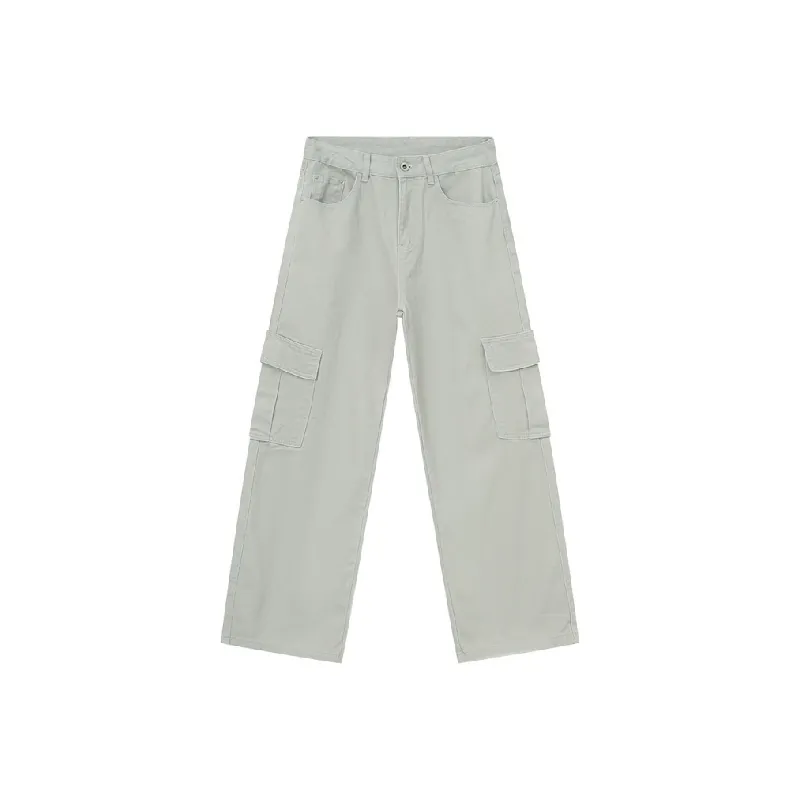 Casual Loose Straight Leg Jeans-0