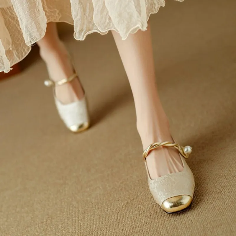 Elegant Pearls Mary Jane Shoes-10