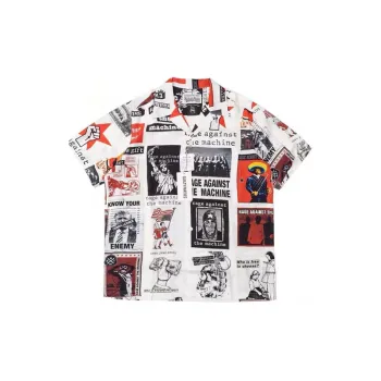 Loose Trendy Poster Short Sleeved Shirt