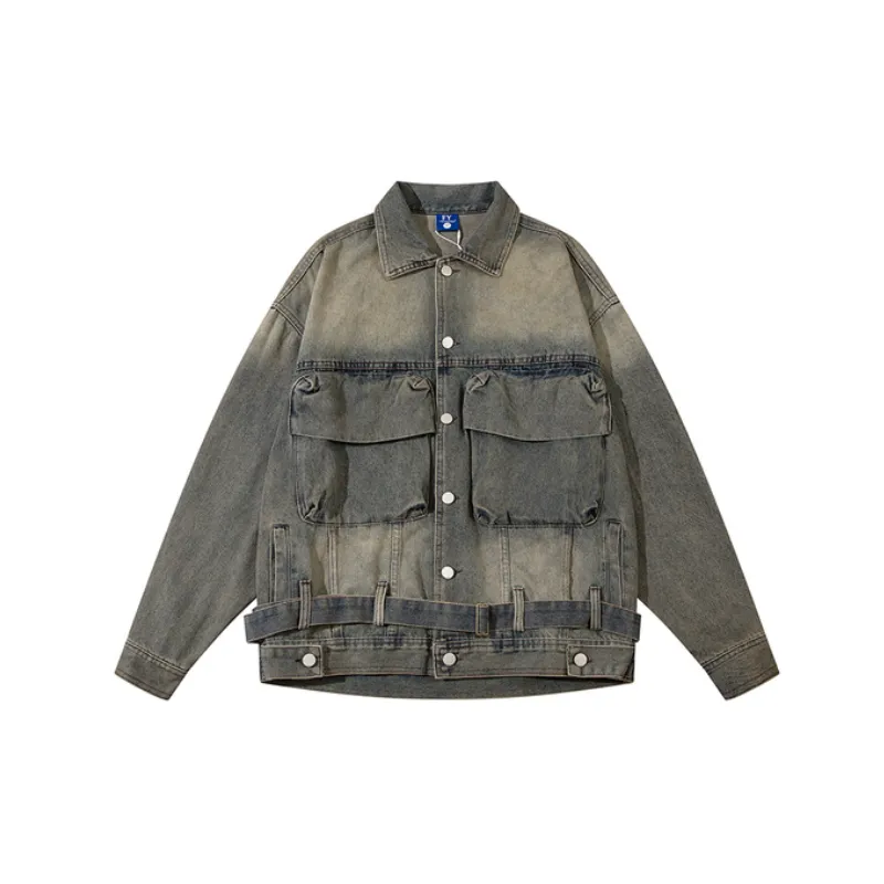 New Style Retro Washed Distressed Denim Jacket