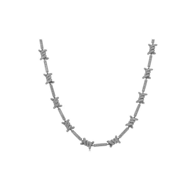 Waterproof Color Retaining Thorn Necklace-0