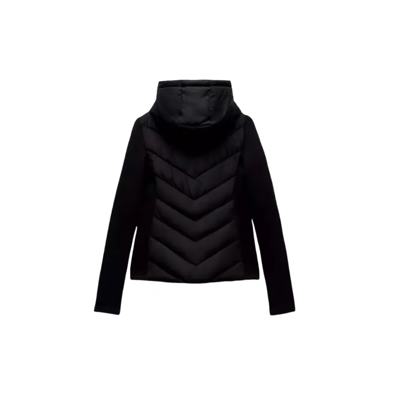 Fashionable Casual Polyester Quilted Jacket Women-1