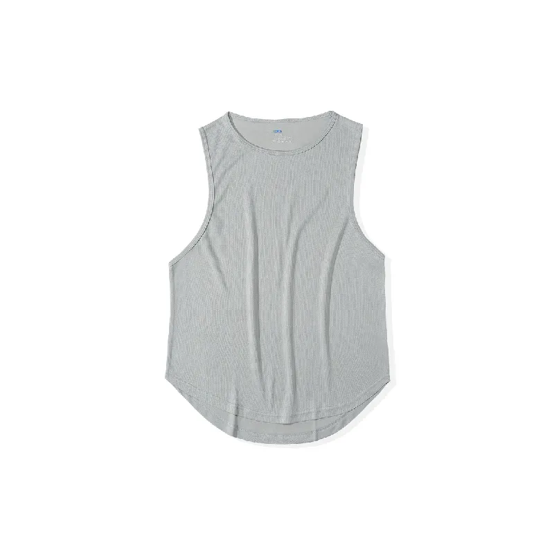 Sporty Loose Blended Synthetic Fabrics Vest-6