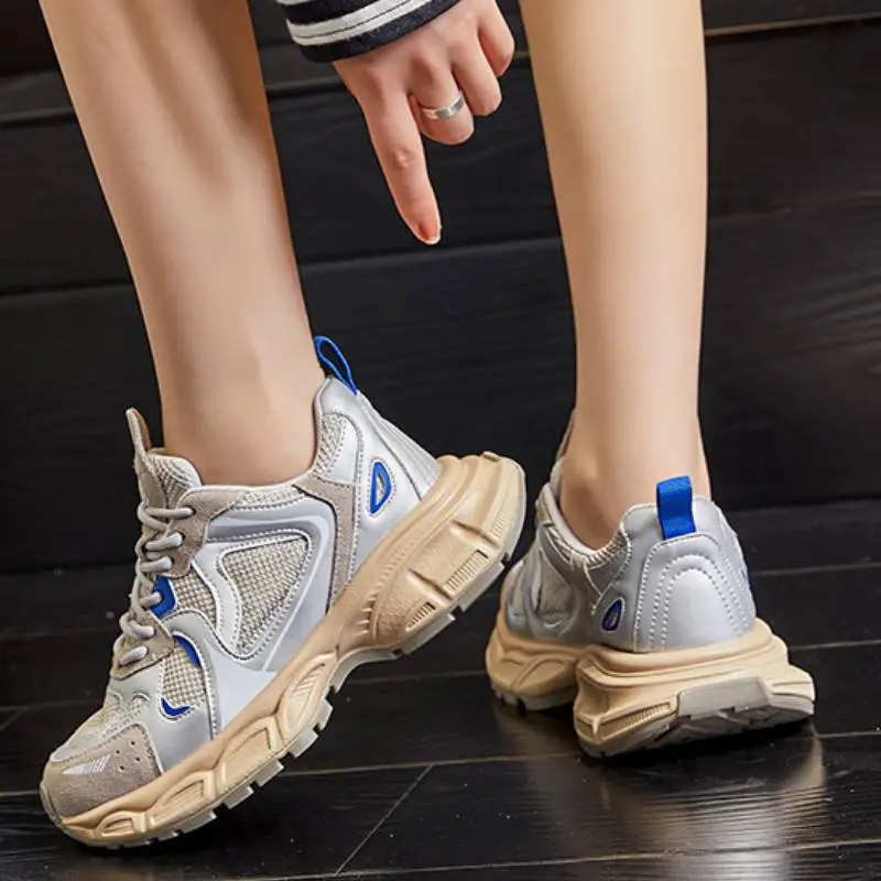 Casual Breathable Chunky Sneakers-2