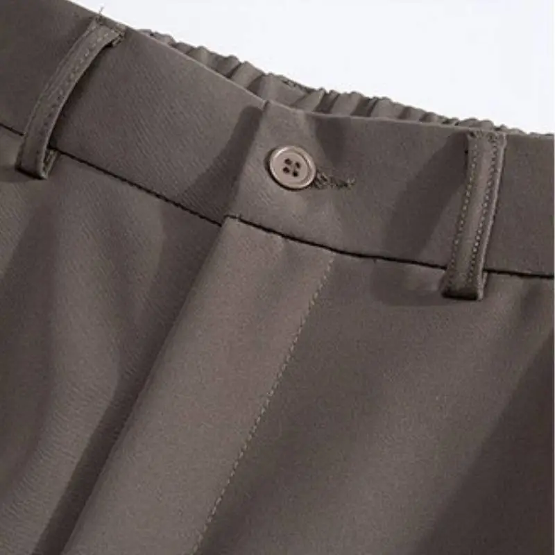 Fashionable Loose Blended Synthetic Fabrics Casual Pants-3
