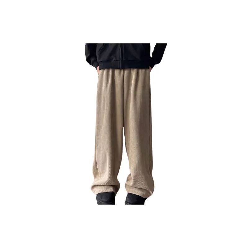 Retro Trendy Polyester Casual Pants-0