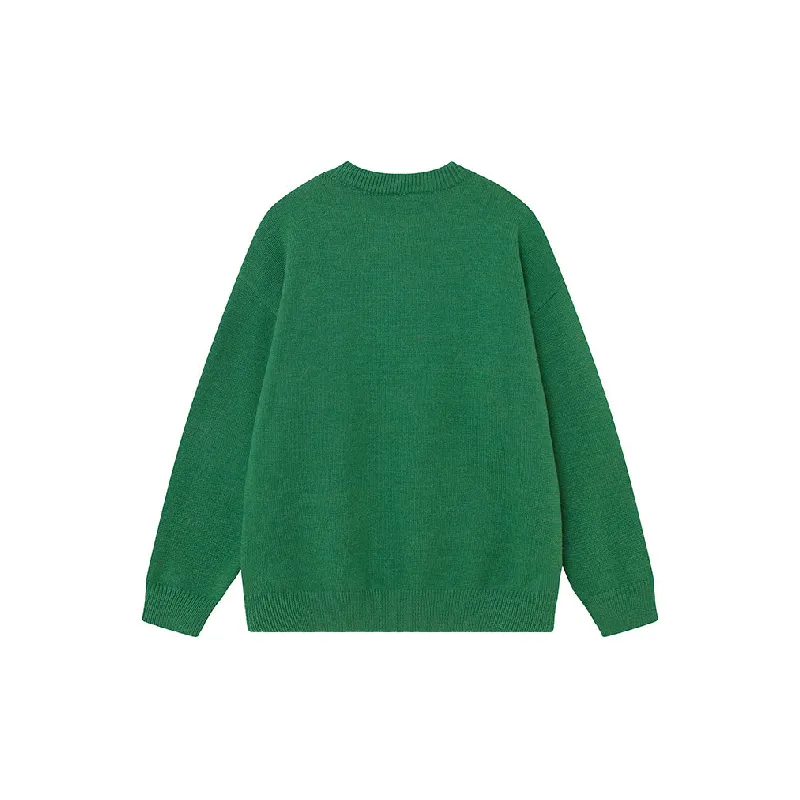 Retro Letter Cotton Blended Fabric Sweater-7