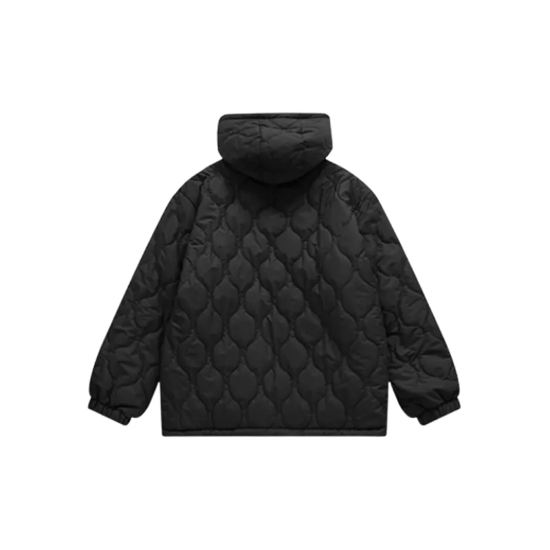 Fashionable Zipper 100% Polyester Quilted Jacket-5