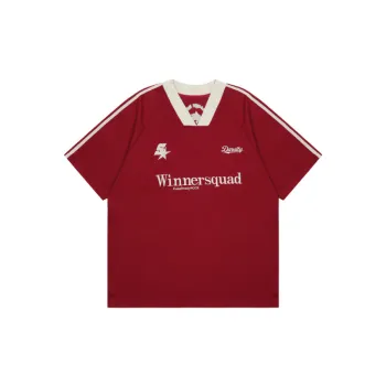 Casual Contrast Color 100% Cotton T Shirt