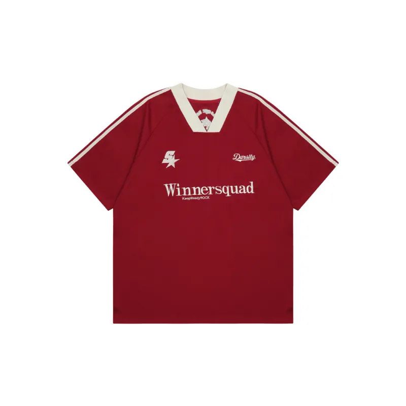 Casual Contrast Color 100% Cotton T Shirt-2