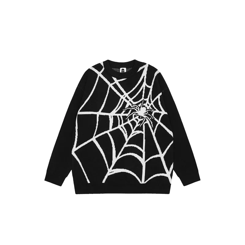 Spider Jacquard Crewneck Sweater-2
