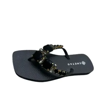 Casual Rhinestone Flip Flops