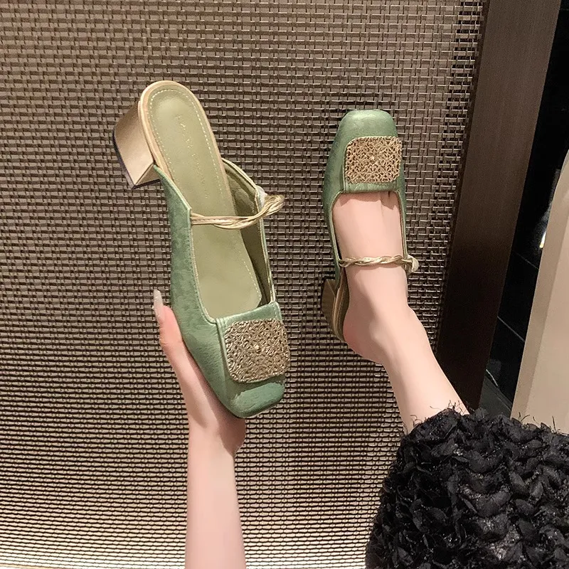 Casual Print Mules-4