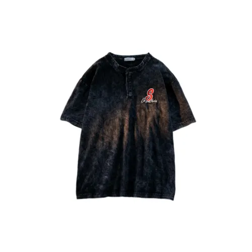Pullover style with crew neck and blouson short sleeves