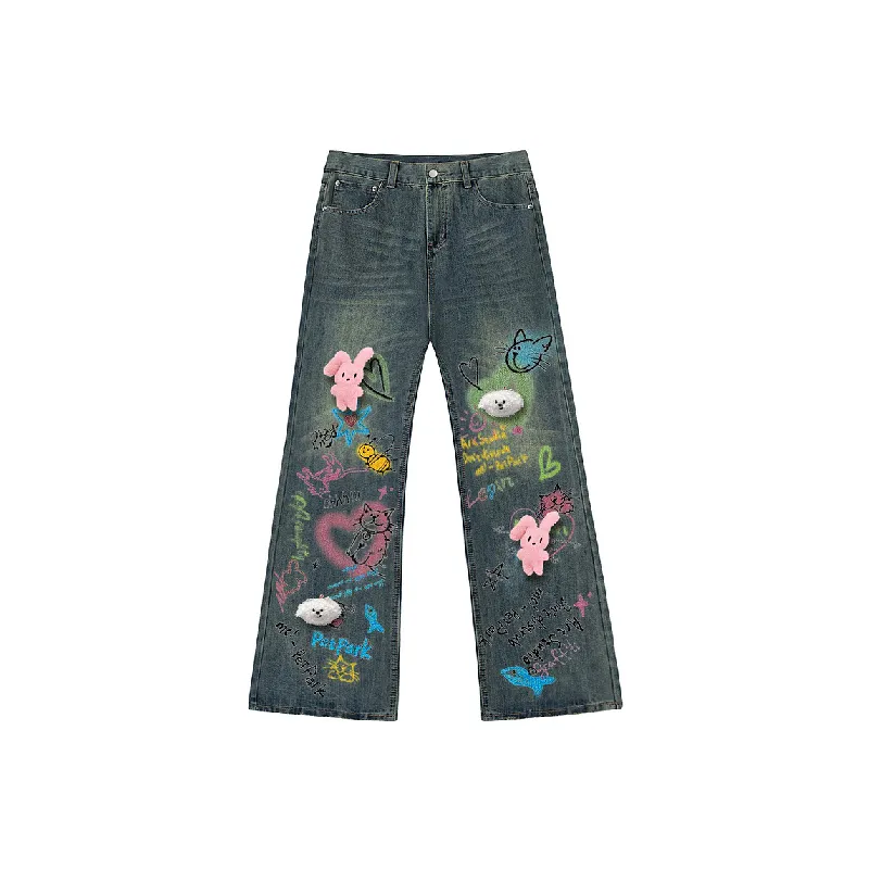 Cute Loose Jeans-0