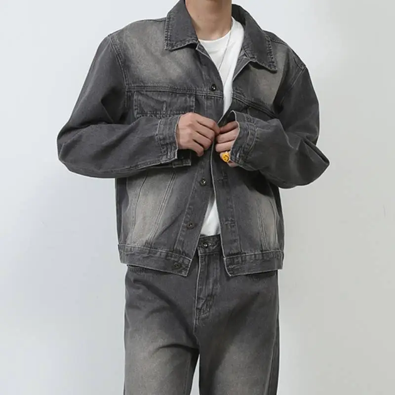Fashionable Loose Cotton Blended Fabric Jacket-1