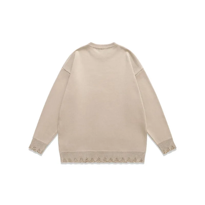 Retro Hiphop Oversize Casual Sweater-2
