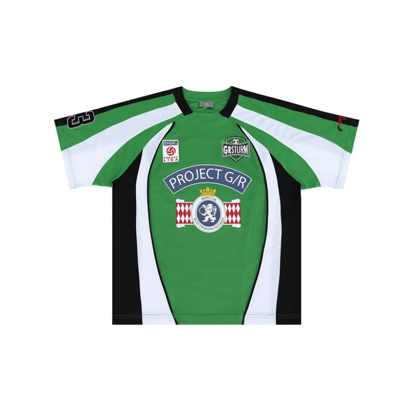 Patchwork Loose Retro Jersey-6