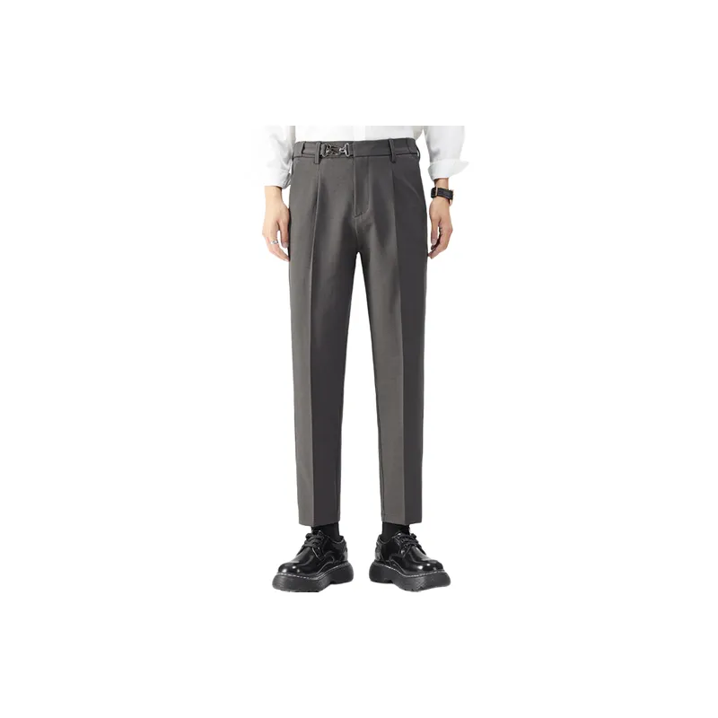 Casual Loose Suit Trousers-5