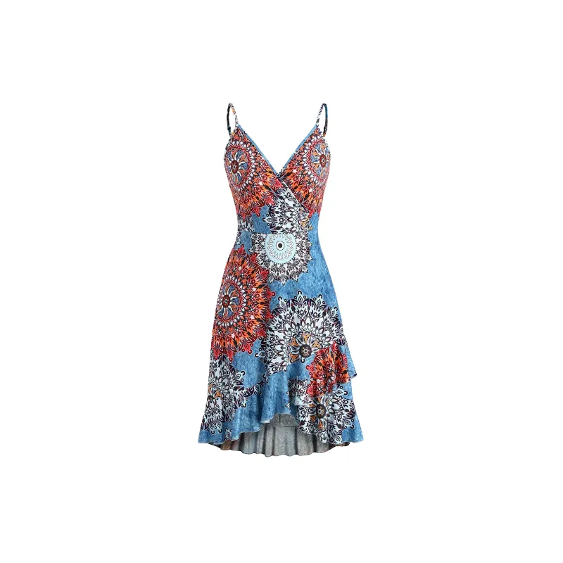 Casual Loose Cotton Slip Dress Women-6