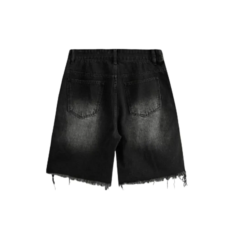 Hip Hop Fashion Denim Shorts-1