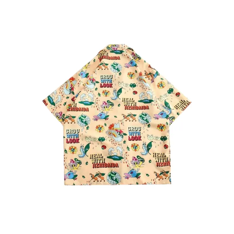 Hong Kong Style Floral Print Shirt-1