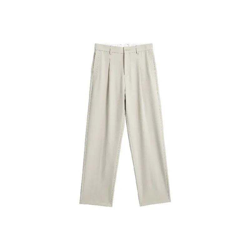 Casual Loose Blended Synthetic Fabrics Suit Trousers-0