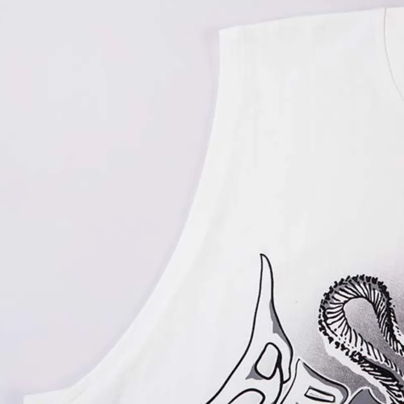 Simple Loose Cotton Blended Fabric Vest-4