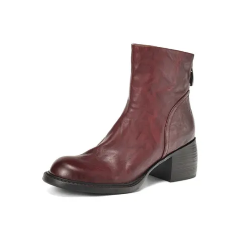 Funky Zipper Ankle Boots