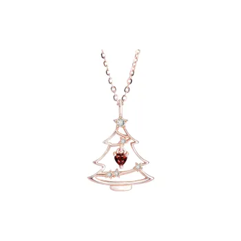 Fashionable Plants Christmas Necklace