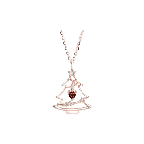 Fashionable Plants Christmas Necklace