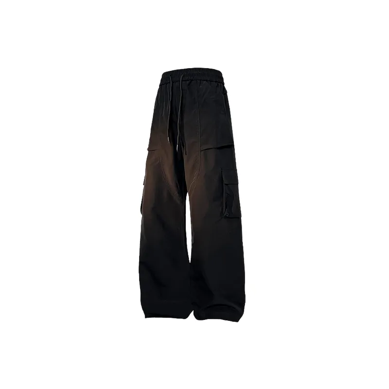 Retro Trendy Blended Synthetic Fabrics Cargo Pants-3