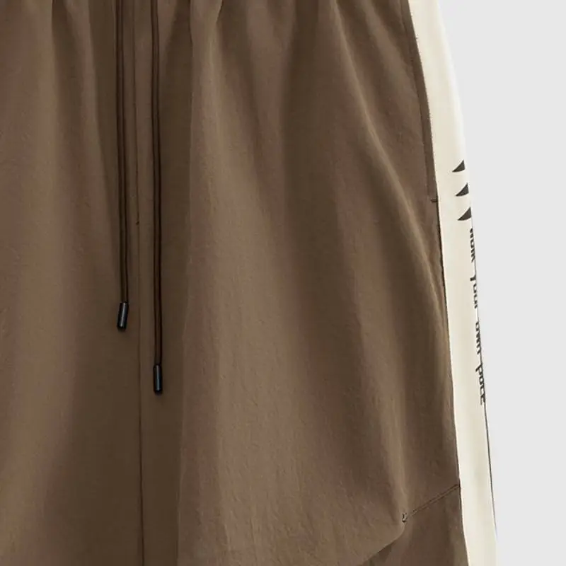 Casual Striped Blended Synthetic Fabrics Sports Pants-4