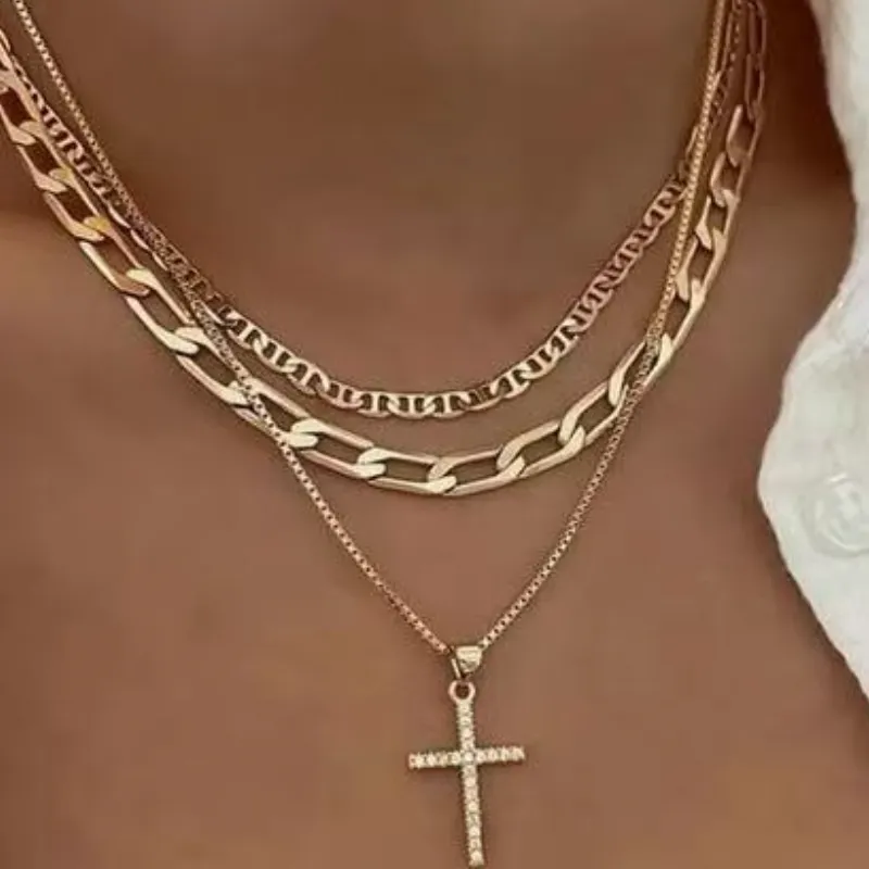 Simple Plain Necklace Women-1