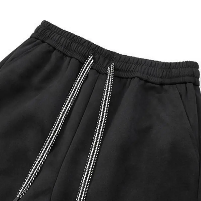 Sporty Loose Straight Leg Casual Pants-3
