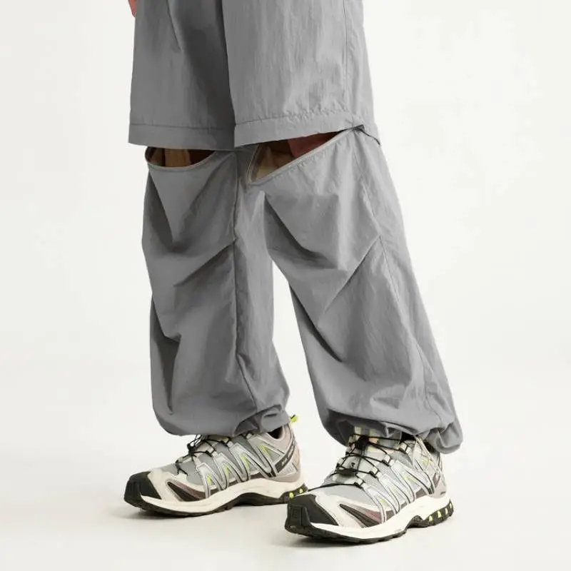 Fashionable Loose Nylon Casual Pants-10
