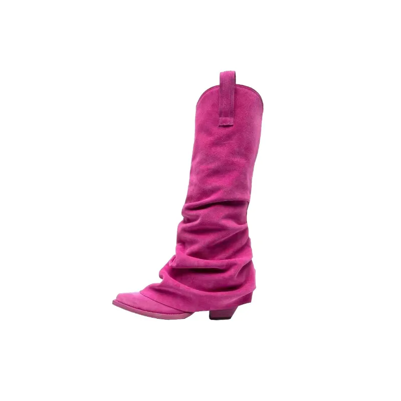 Fashionable Simple Knee High Boots-1
