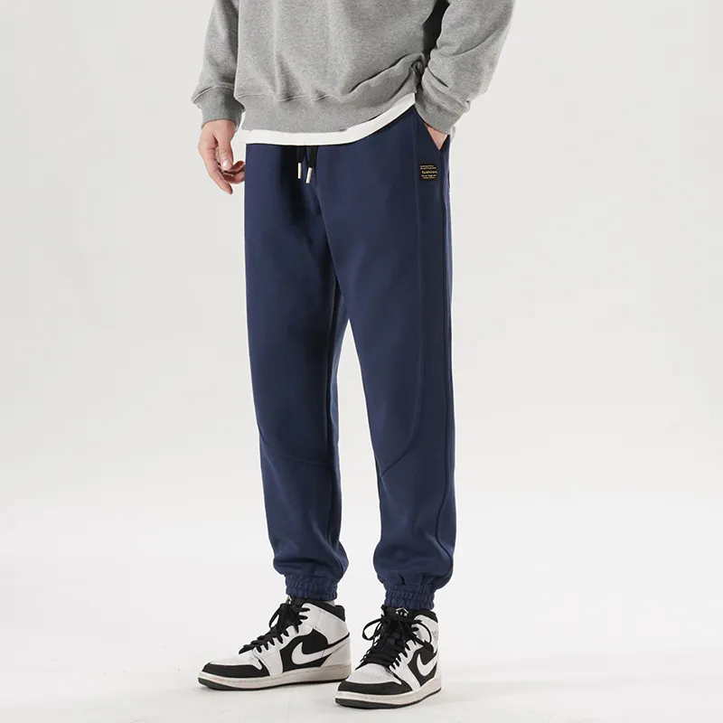 Sporty Loose Cotton Casual Pants-6