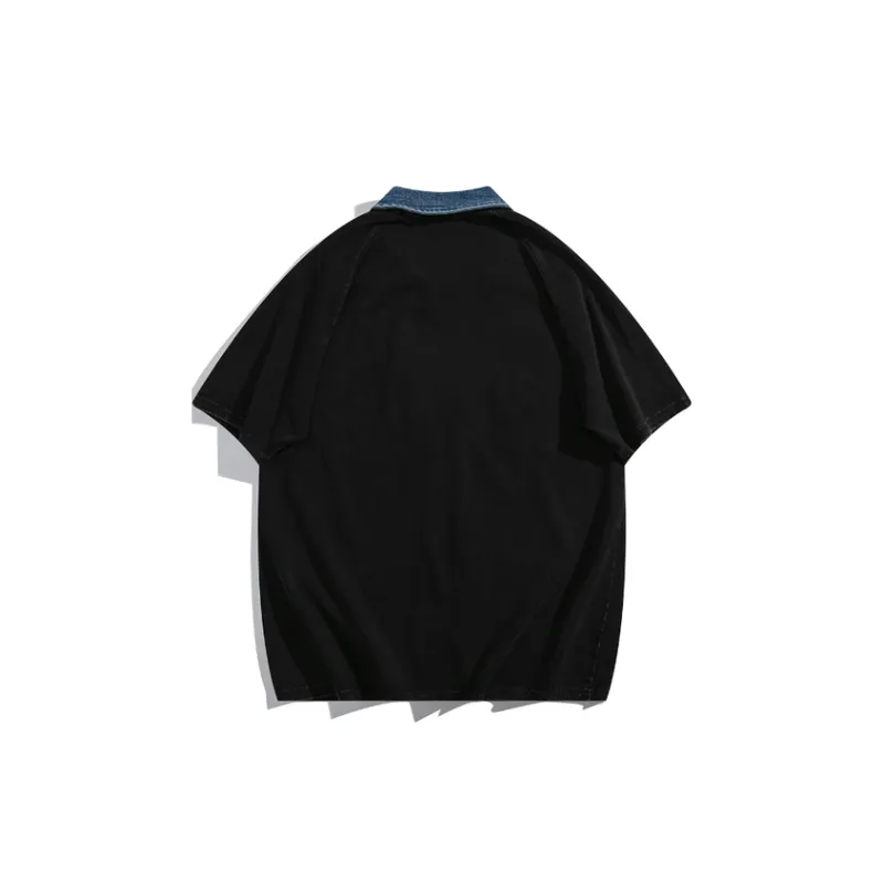 Retro Trendy Polo Collar T Shirt-1
