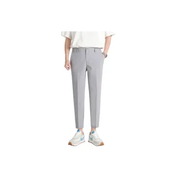 Casual Straight Leg Blended Synthetic Fabrics Suit Trousers