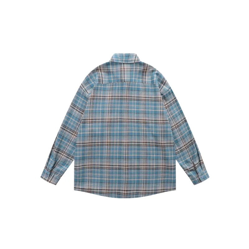 Retro Casual Cotton Shirt Unisex-3