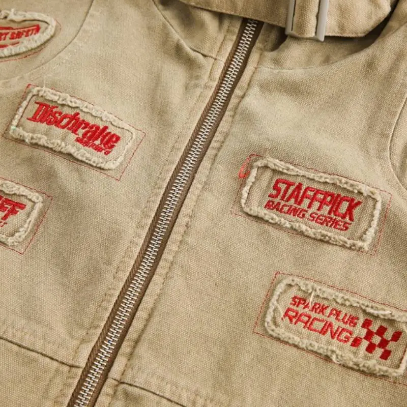 Retro Washed Loose Cotton Jacket-5