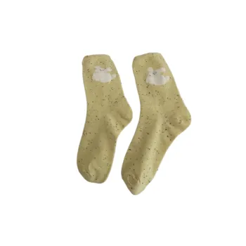 Fashionable Simple Polyester Cotton Mid Calf Sock