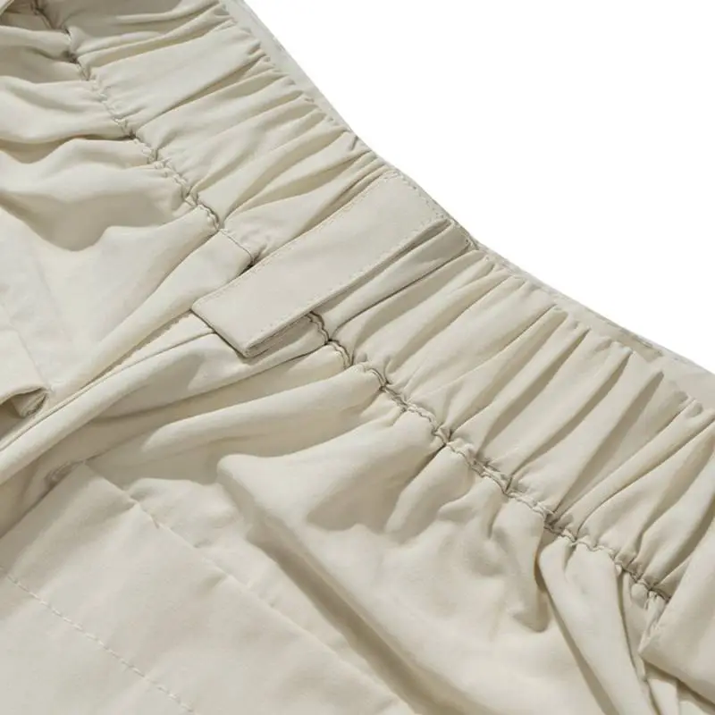 Fashionable Loose Straight Leg Cotton Casual Pants-2